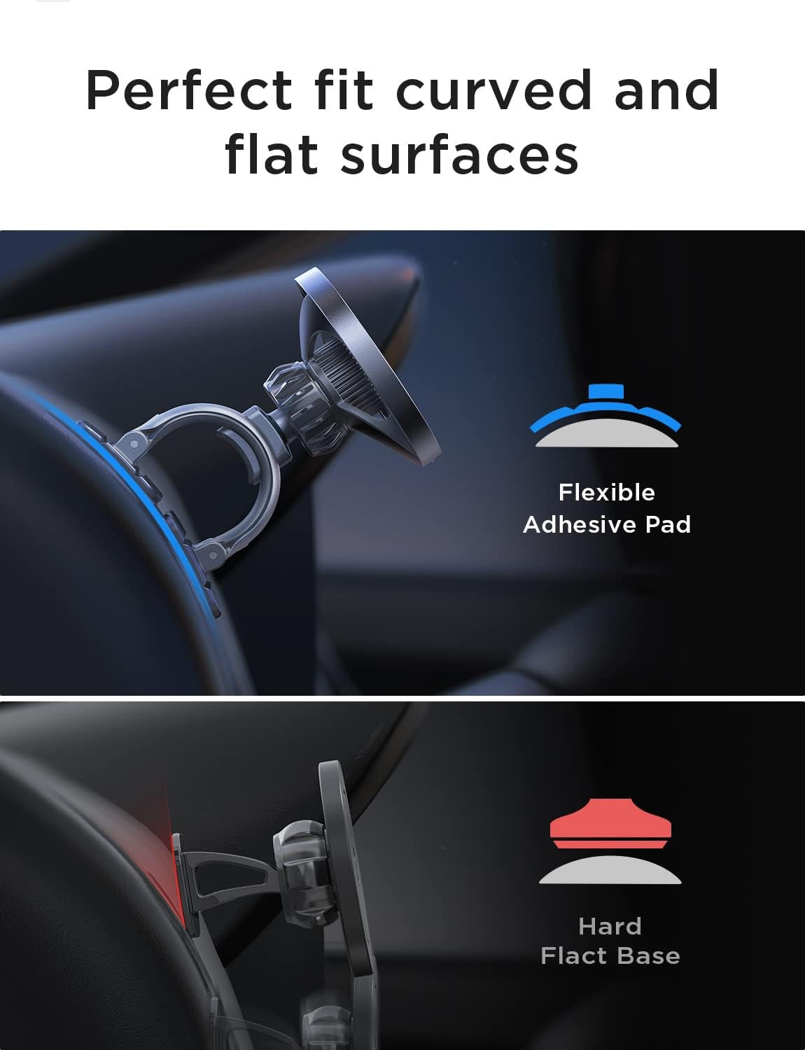 for Magsafe Car Mount, [Strongest Magnets] Magnetic Phone Holder for Car, Hands Free Iphone Dash Phone Mount Fit for Iphone 14 13 12 Pro Max plus Mini Magsafe Case, Red